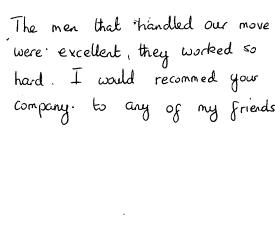 Customer comments