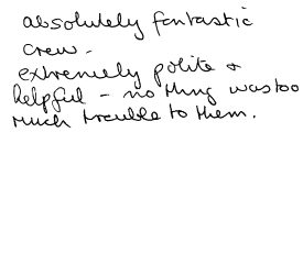 Customer comments
