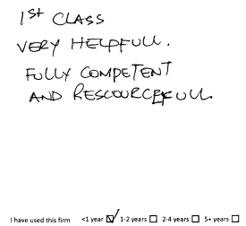 Customer review