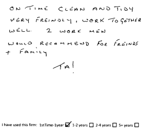 Customer review
