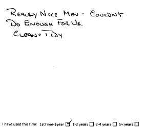 Customer review
