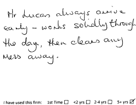 Customer review