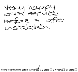 Customer review
