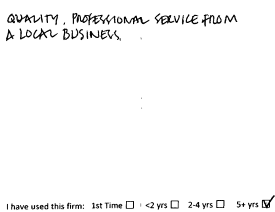 Customer review