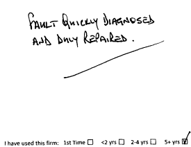 Customer review