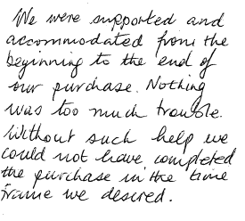 Customer review