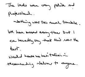 Customer review