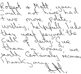 Customer review