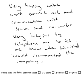 Customer review