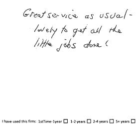 Customer review