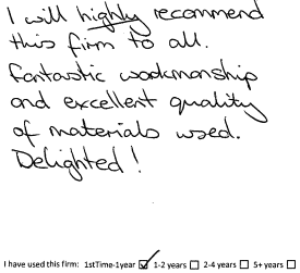 Customer review