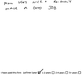 Customer review
