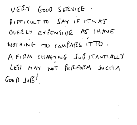 Customer review