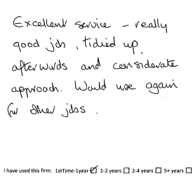 Customer review