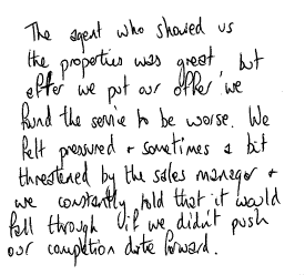 Customer review