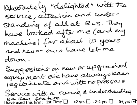 Customer review