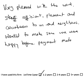 Customer review