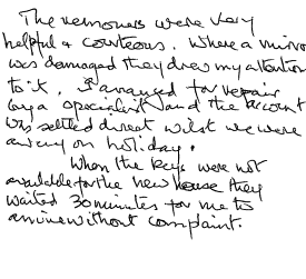 Customer review