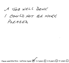 Customer review