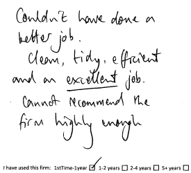 Customer review