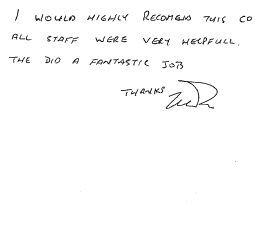 Customer review