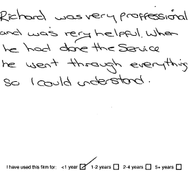 Customer review