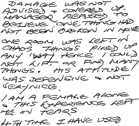Customer review
