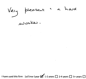 Customer review