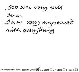 Customer review