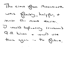 Customer review