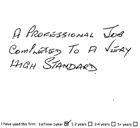 Customer review