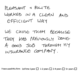 Customer review