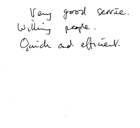 Customer review