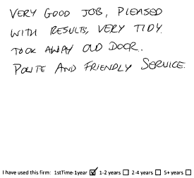 Customer review