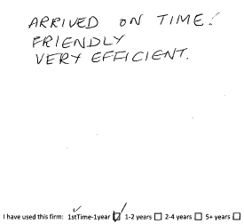 Customer review