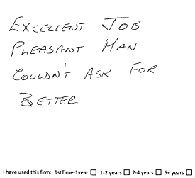 Customer review