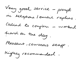 Customer review