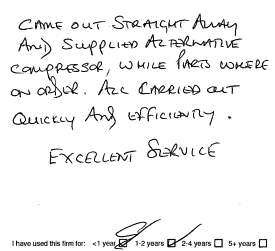 Customer review