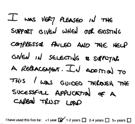 Customer review