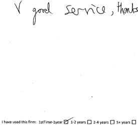Customer review