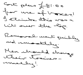 Customer review
