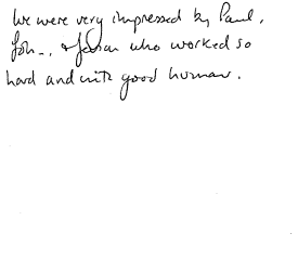 Customer review