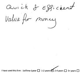 Customer review
