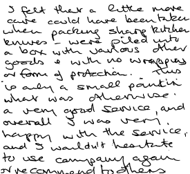Customer review