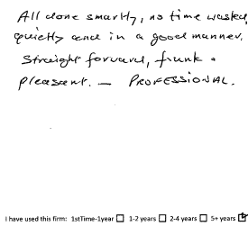 Customer review