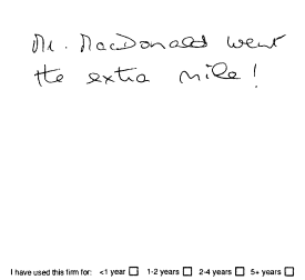 Customer review