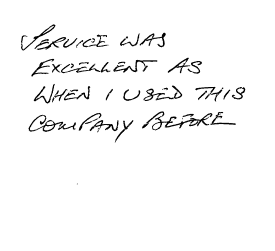 Customer review