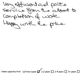 Customer review