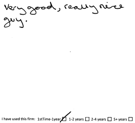 Customer review