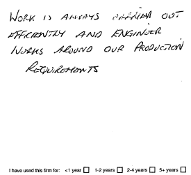Customer review